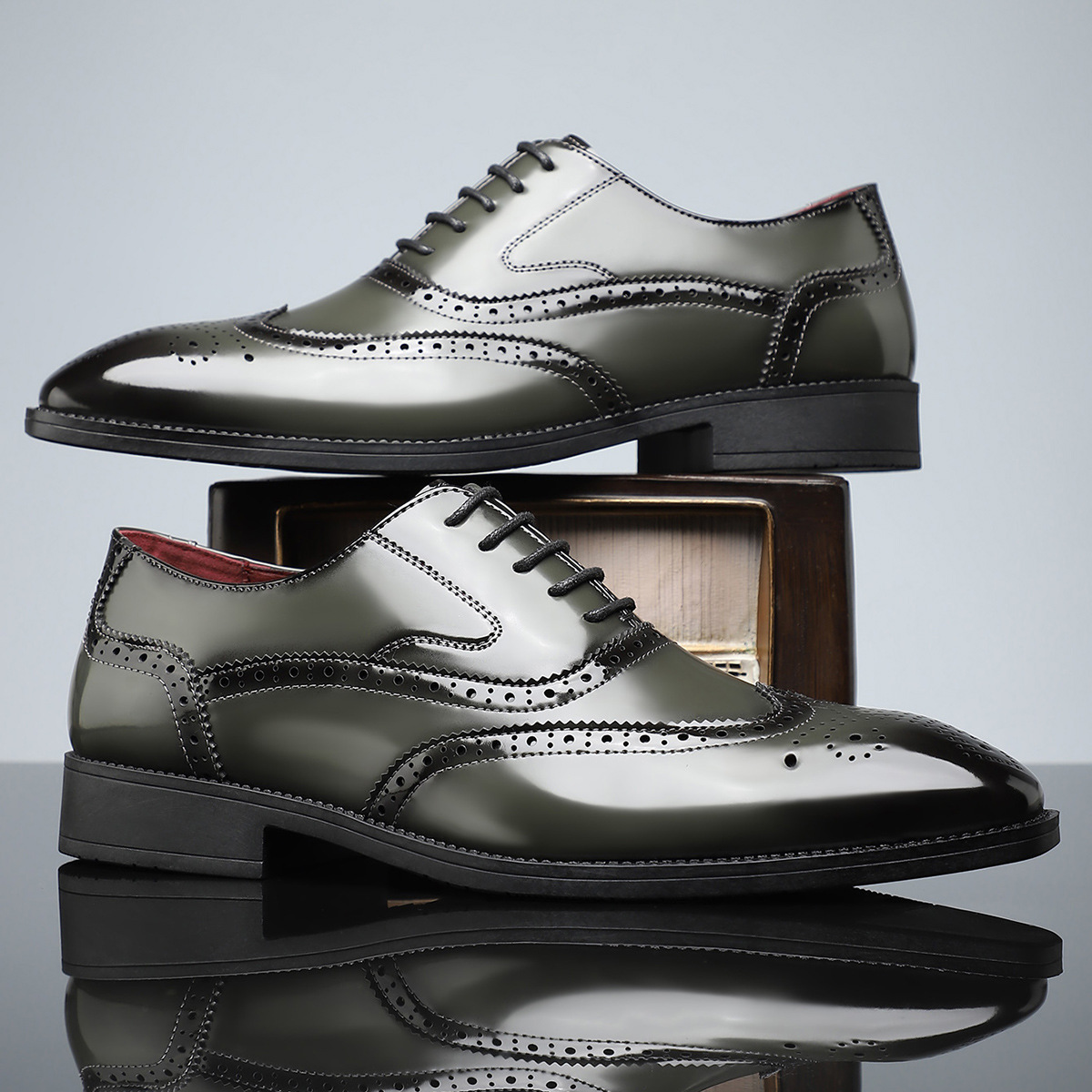 Leren brogues Stirling