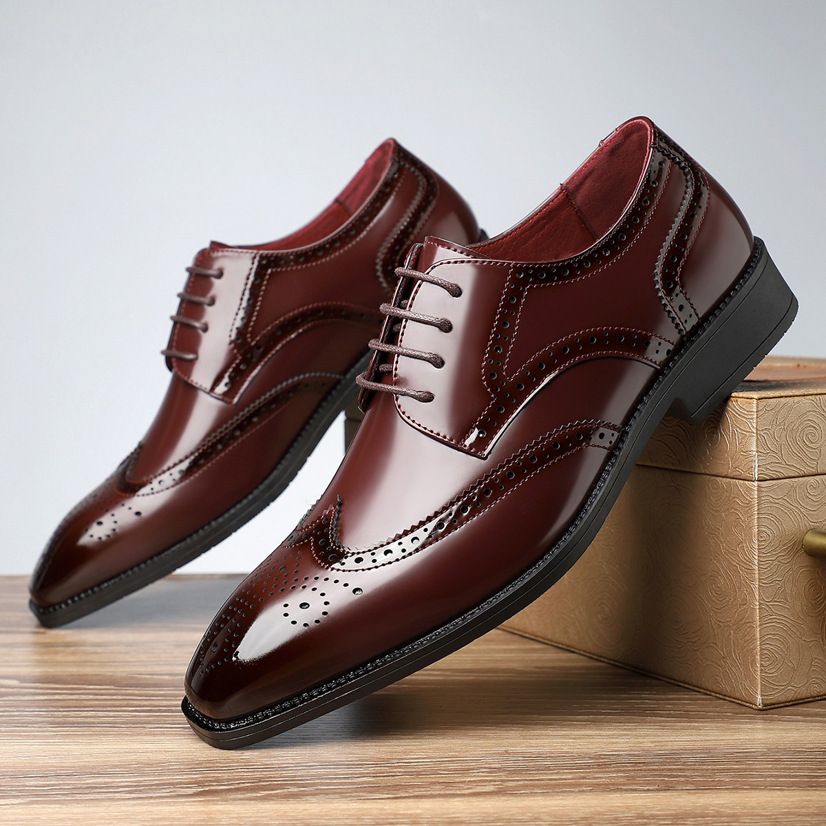 Leren brogues Stirling