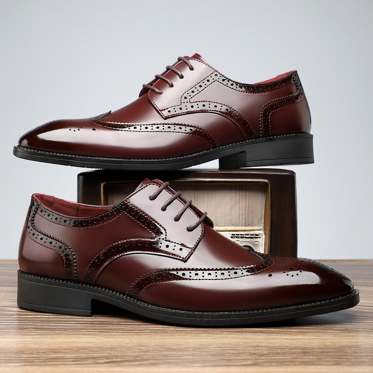 Leren brogues Stirling