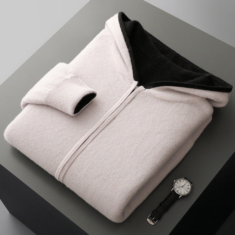 Omkeerbare kasjmier hoodie Cyrus