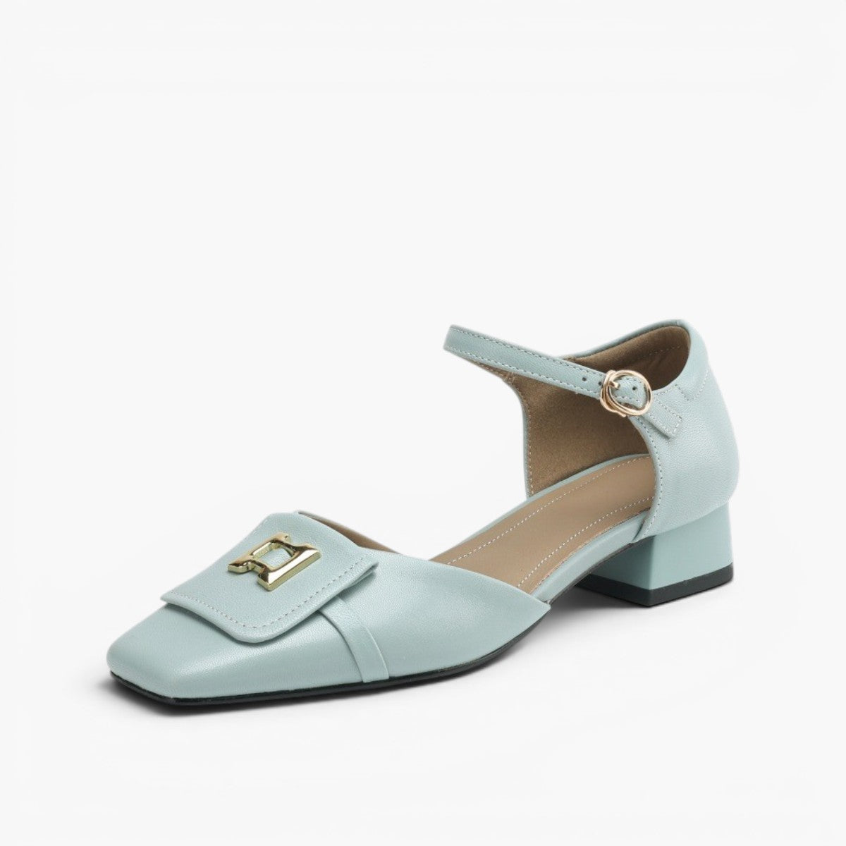 Leren mary janes Hartley Buckled