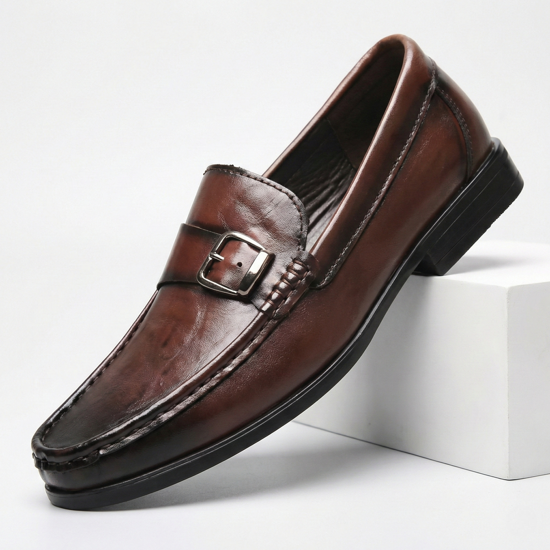 Leren loafers Lorenzo