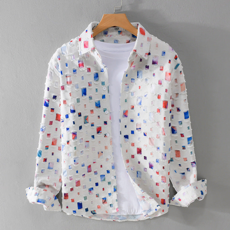 Overhemd Mosaic Collared