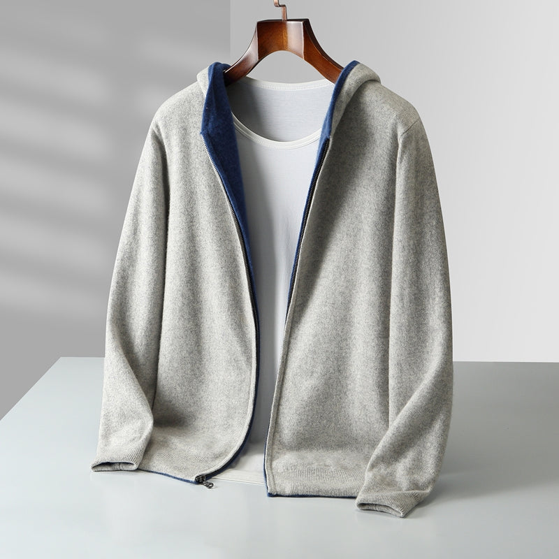 Omkeerbare kasjmier hoodie Cyrus