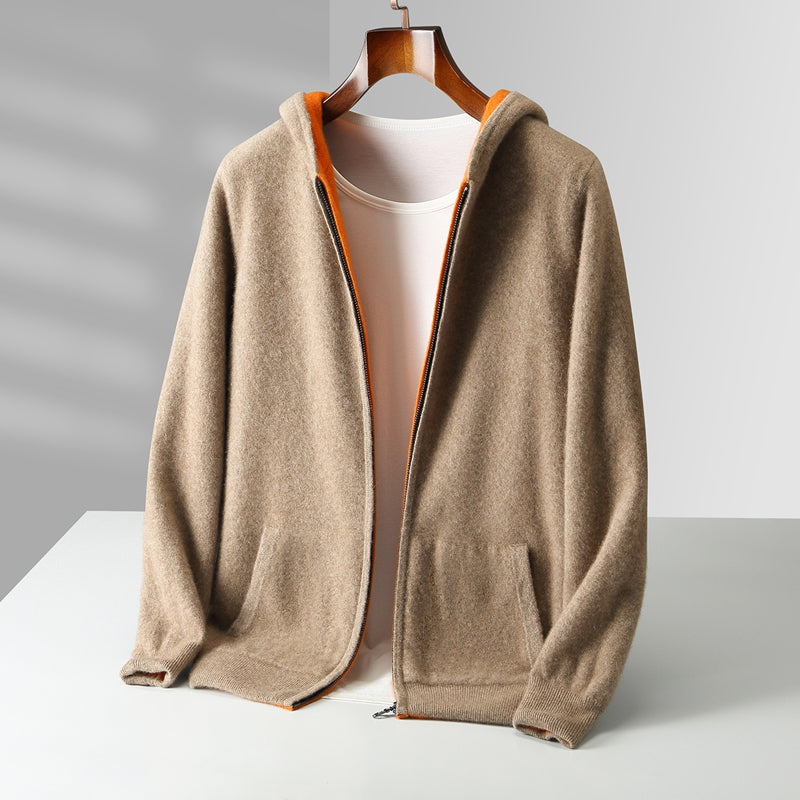 Omkeerbare kasjmier hoodie Cyrus