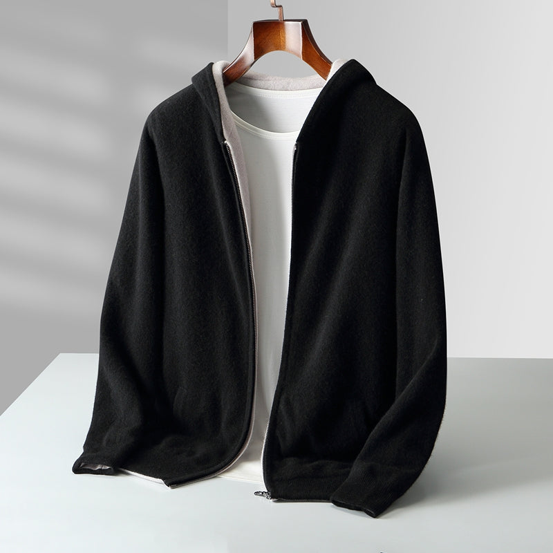 Omkeerbare kasjmier hoodie Cyrus