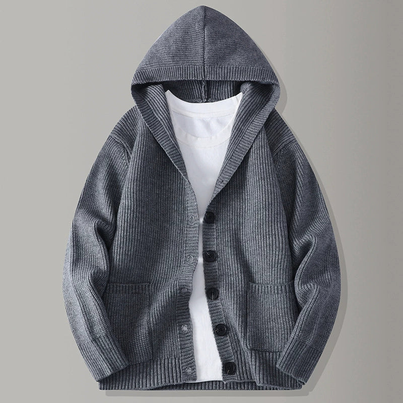Gebreid vest met capuchon Stirling