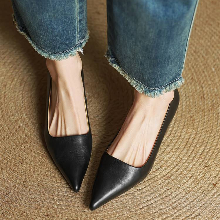 Leren schoenen met hak Hartley