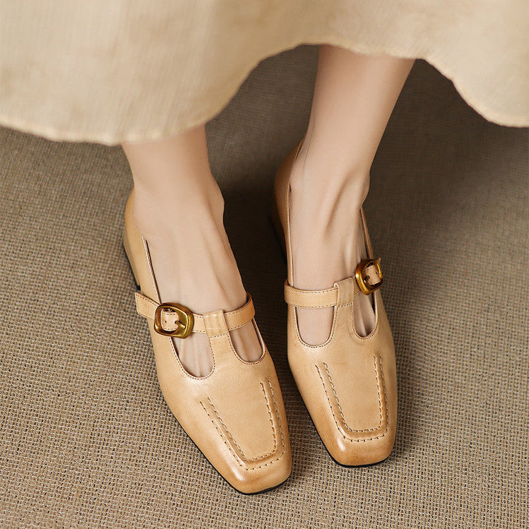 Leren schoenen met hak Marlowe