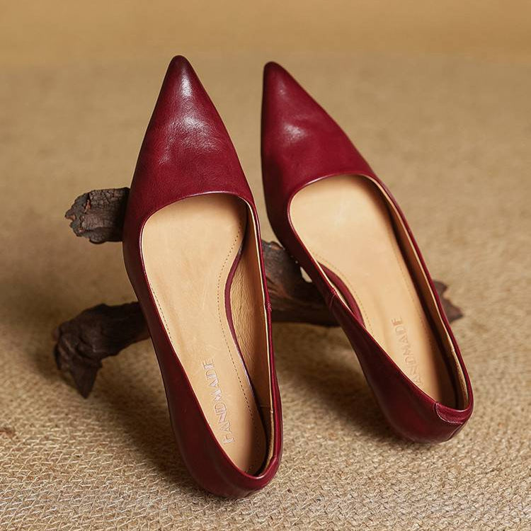 Leren schoenen met hak Hartley