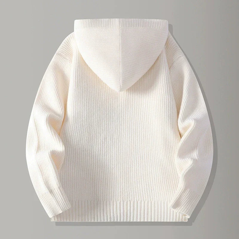 Gebreid vest met capuchon Stirling