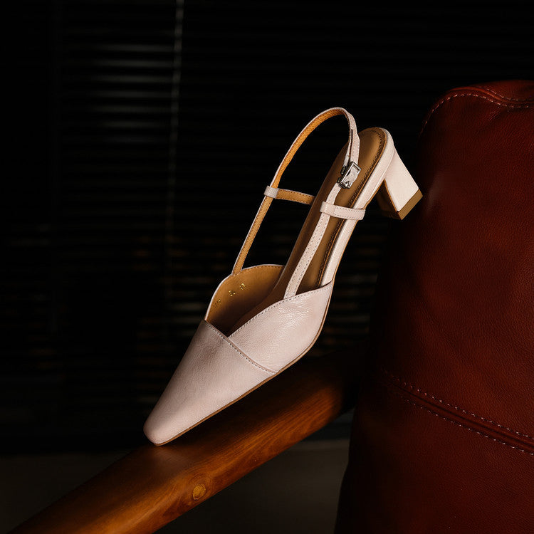 Leren schoenen met hak Dante