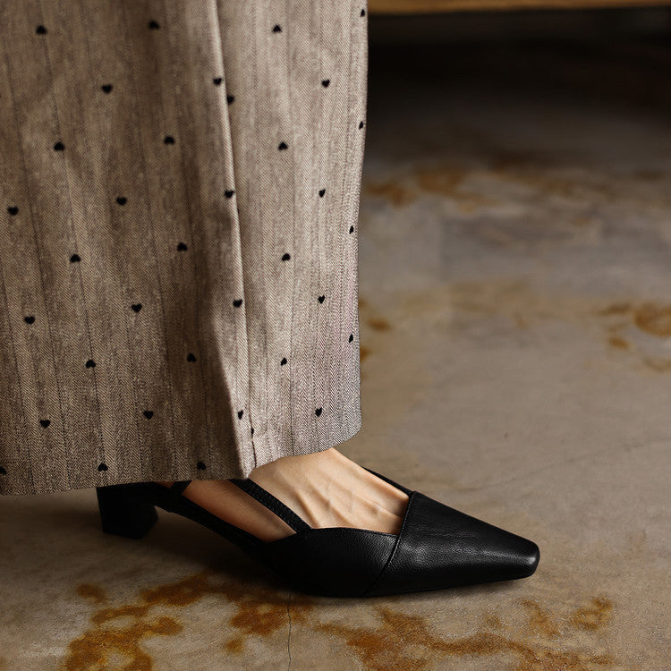 Leren schoenen met hak Dante