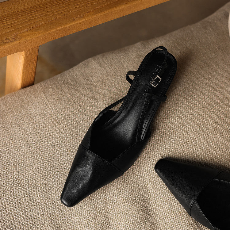 Leren schoenen met hak Dante