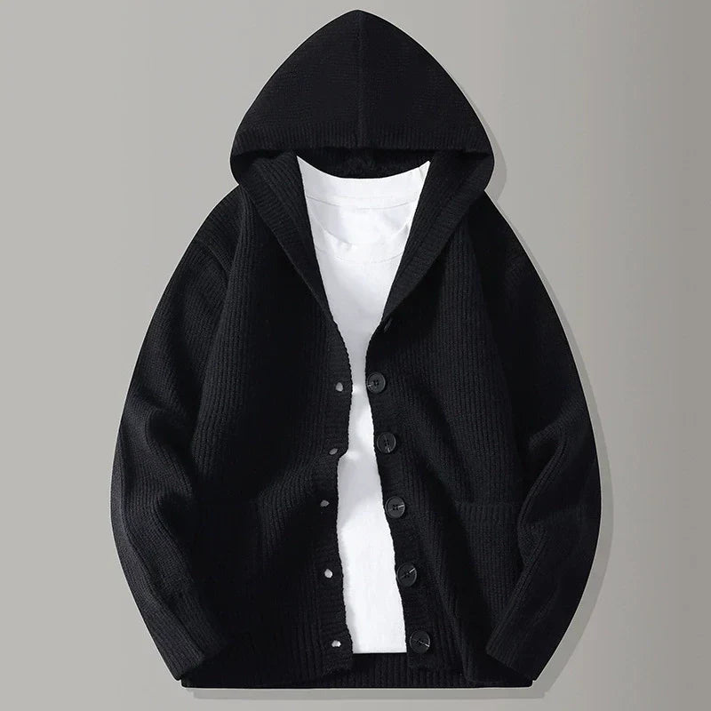 Gebreid vest met capuchon Stirling