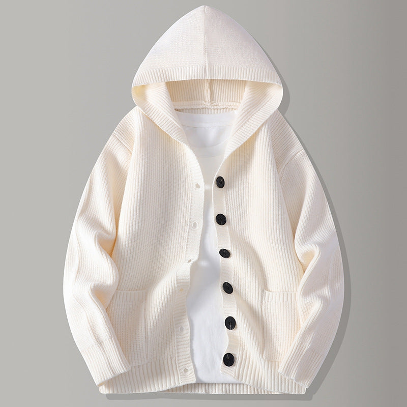 Gebreid vest met capuchon Stirling