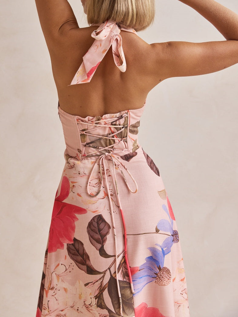 Maxi-jurk Plunging V-neckline