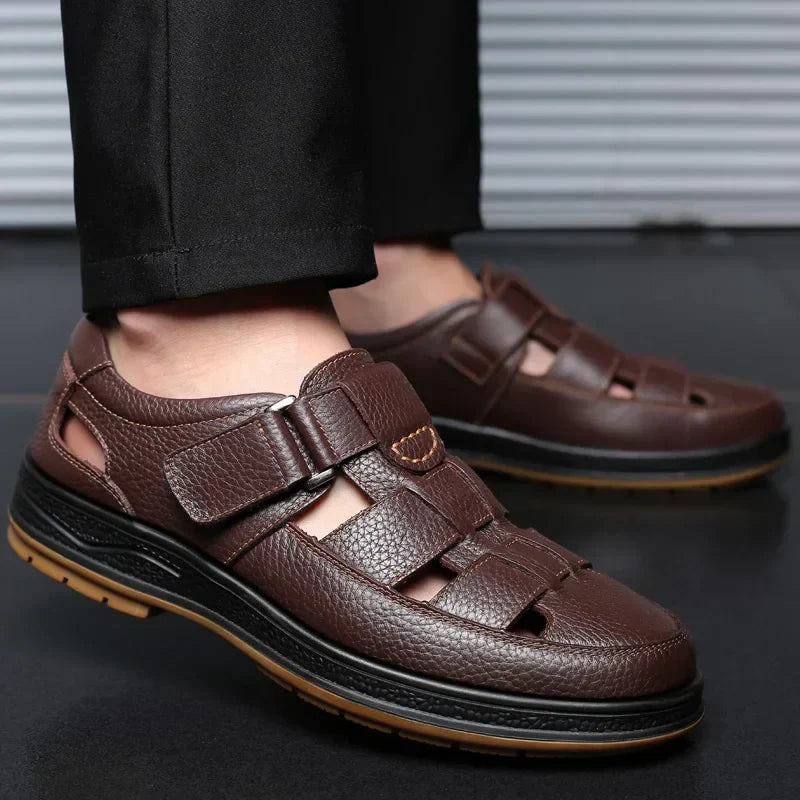 Leren sandalen Caldwell