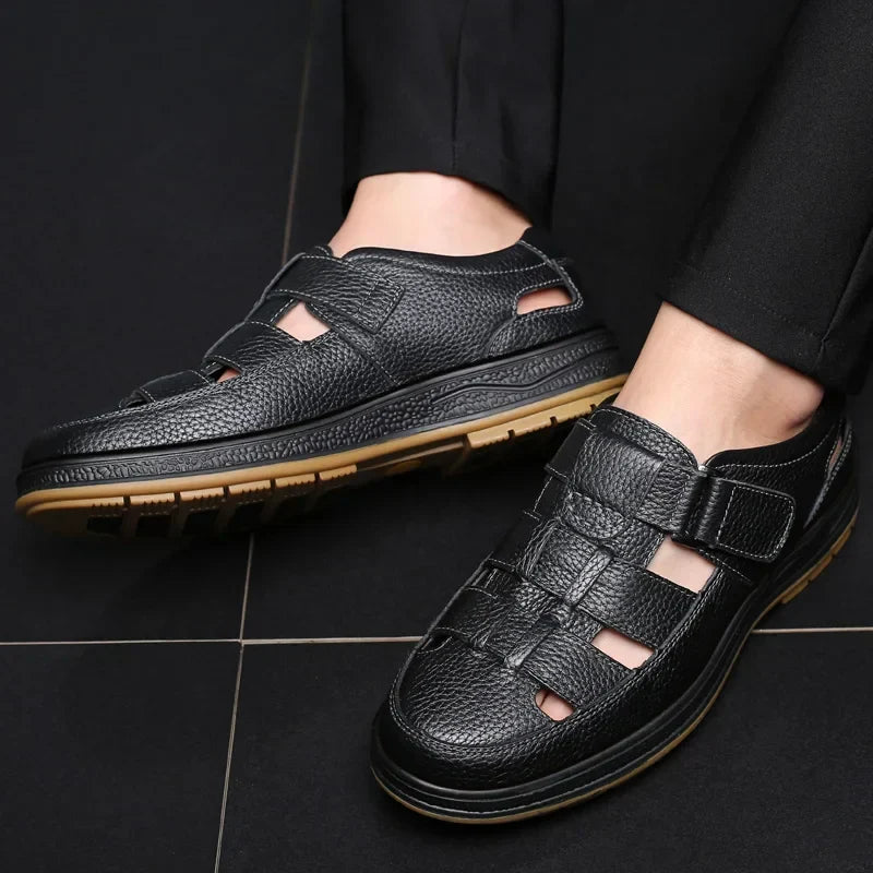 Leren sandalen Caldwell