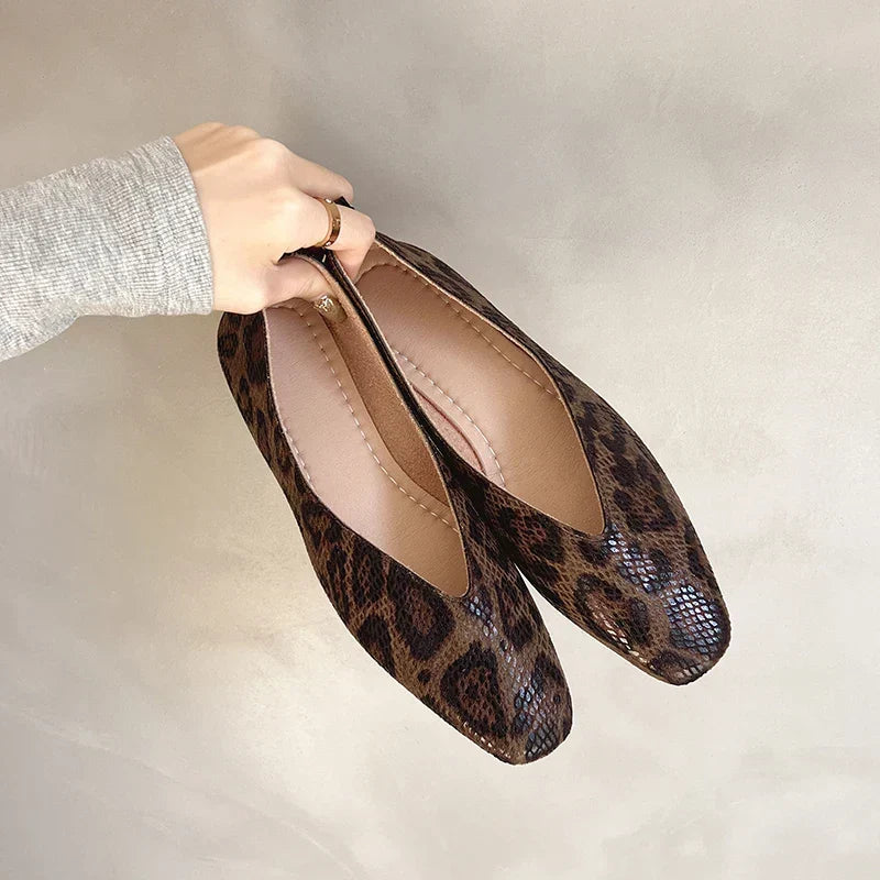 Leren ballerina's Kensington