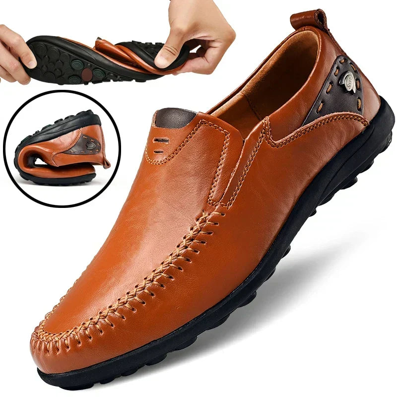 Leren loafers Langley