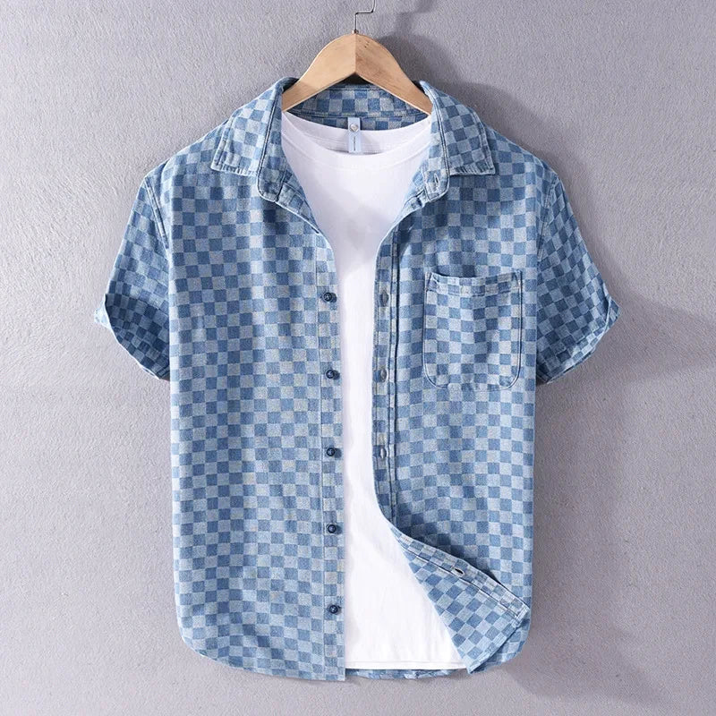 Denim overhemd Mason Checkered