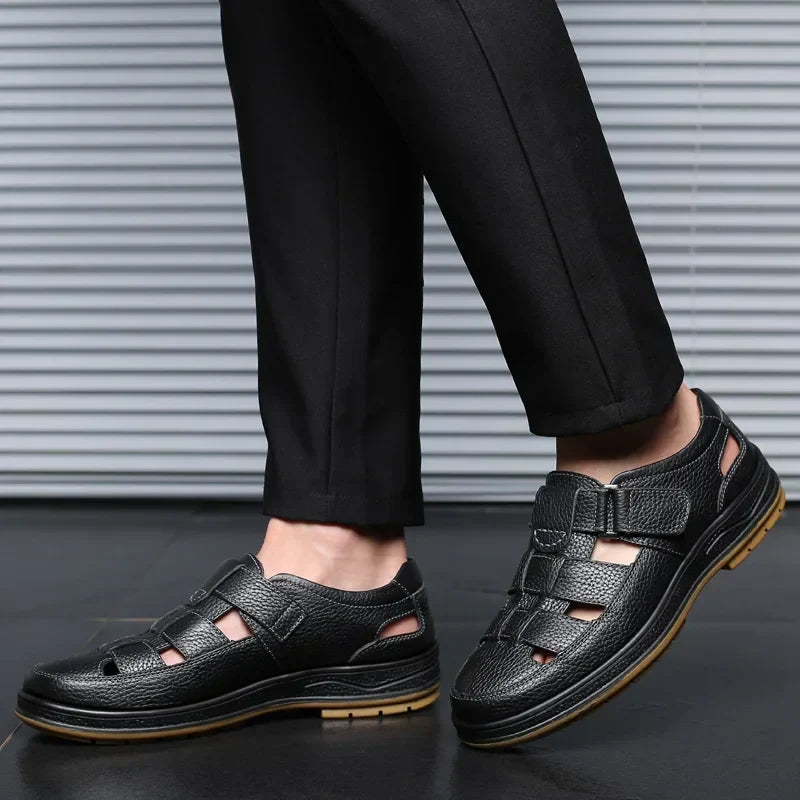 Leren sandalen Caldwell