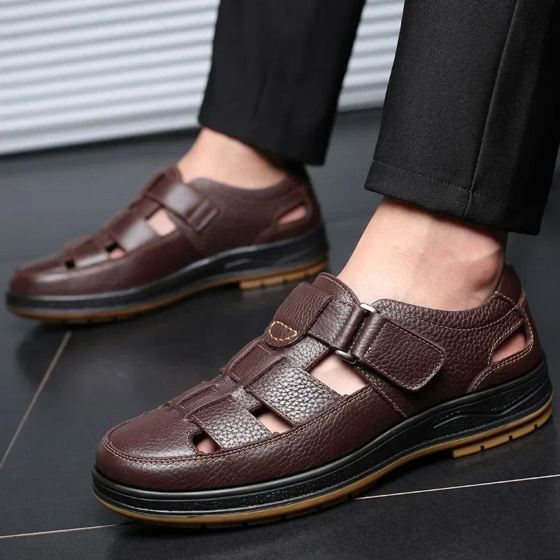 Leren sandalen Caldwell