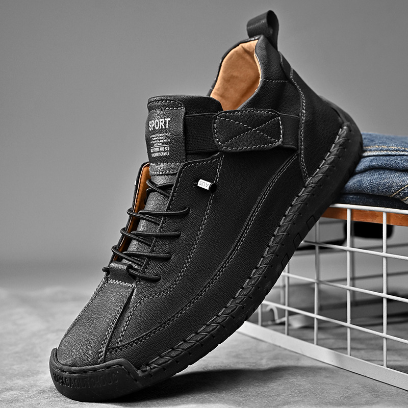Handgemaakte leren sneakers Calder
