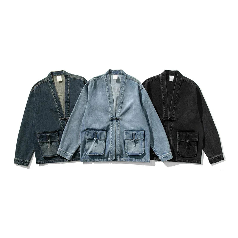 Vintage denim kimono