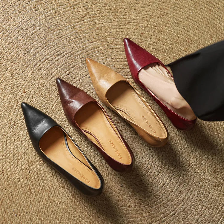 Leren schoenen met hak Hartley