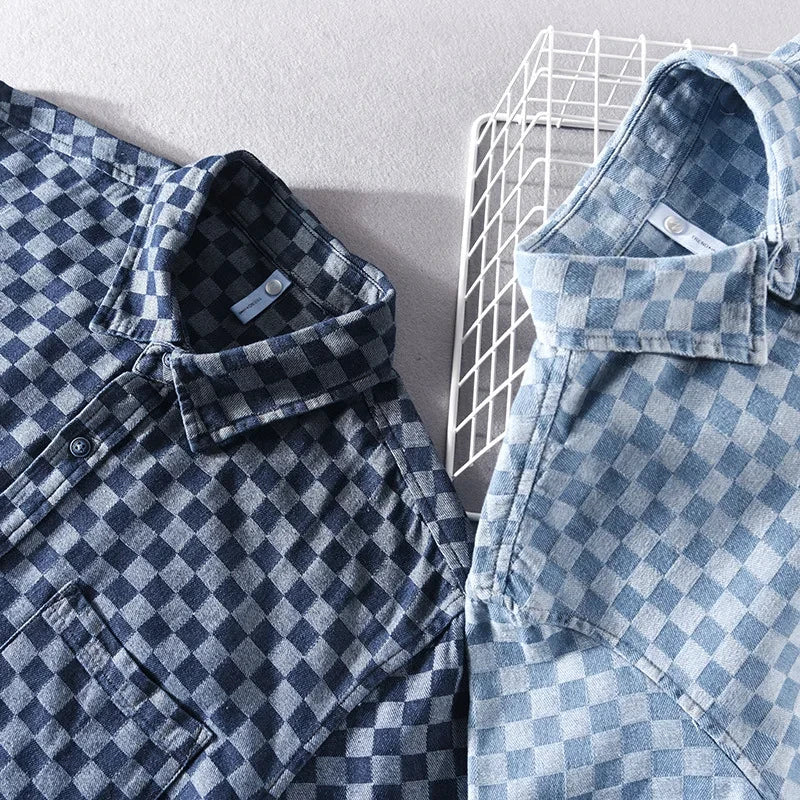 Denim overhemd Mason Checkered