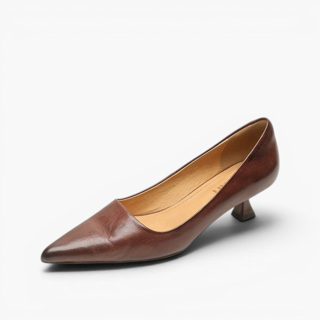 Leren schoenen met hak Noah Sculpted