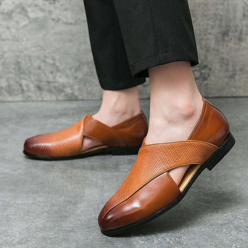 Leren loafers Oscar