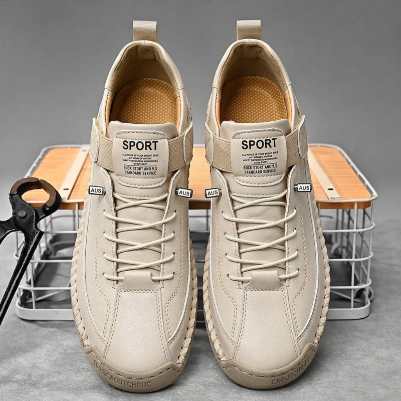 Handgemaakte leren sneakers Calder
