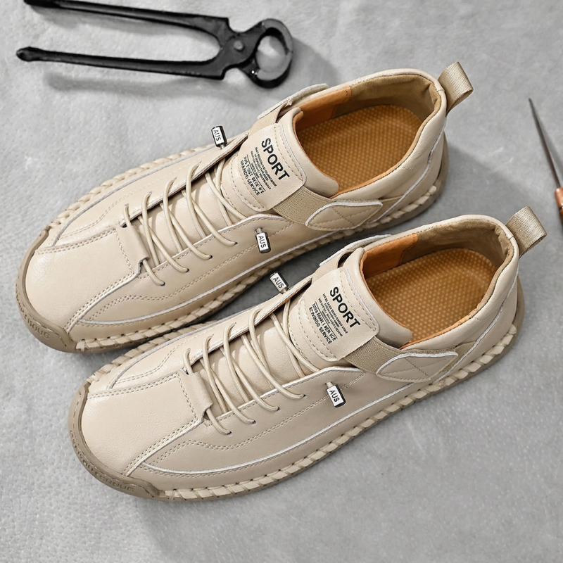 Handgemaakte leren sneakers Calder