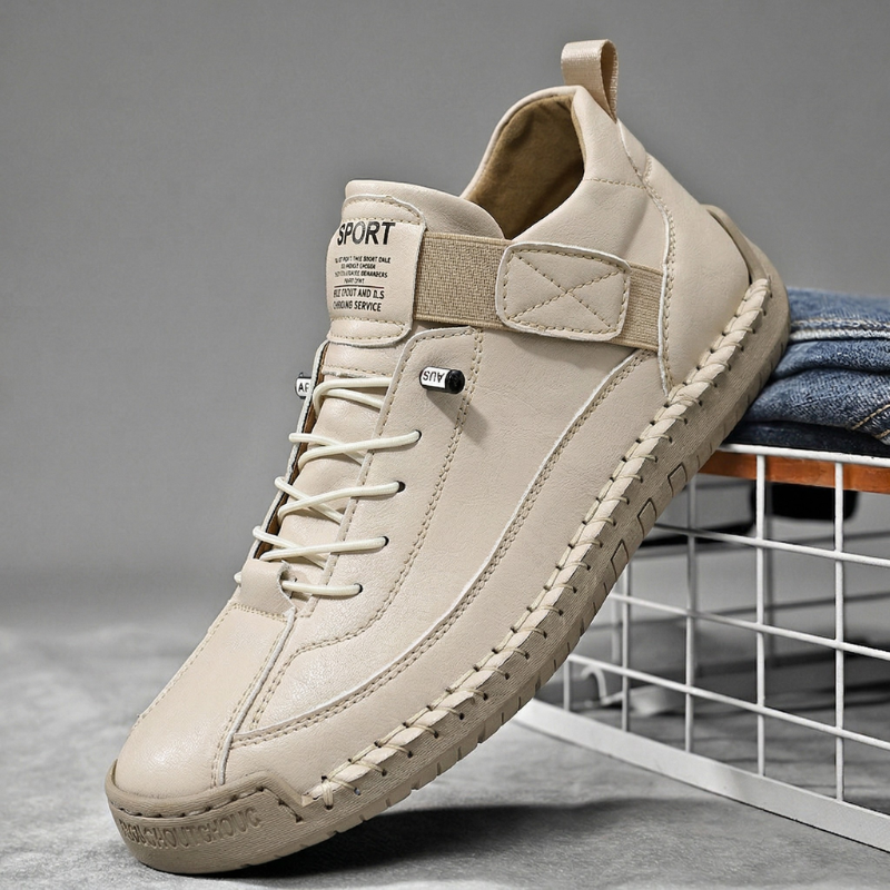 Handgemaakte leren sneakers Calder