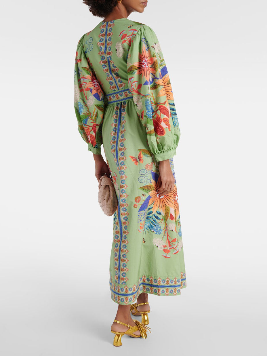 V-halstrui met bloemenprint en V-hals Delicate