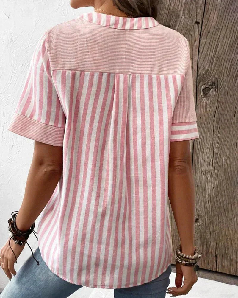 Gestreepte blouse Anya