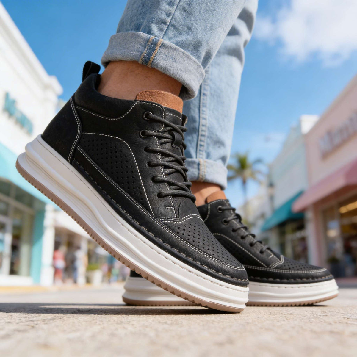Leren sneakers Rex Breeze