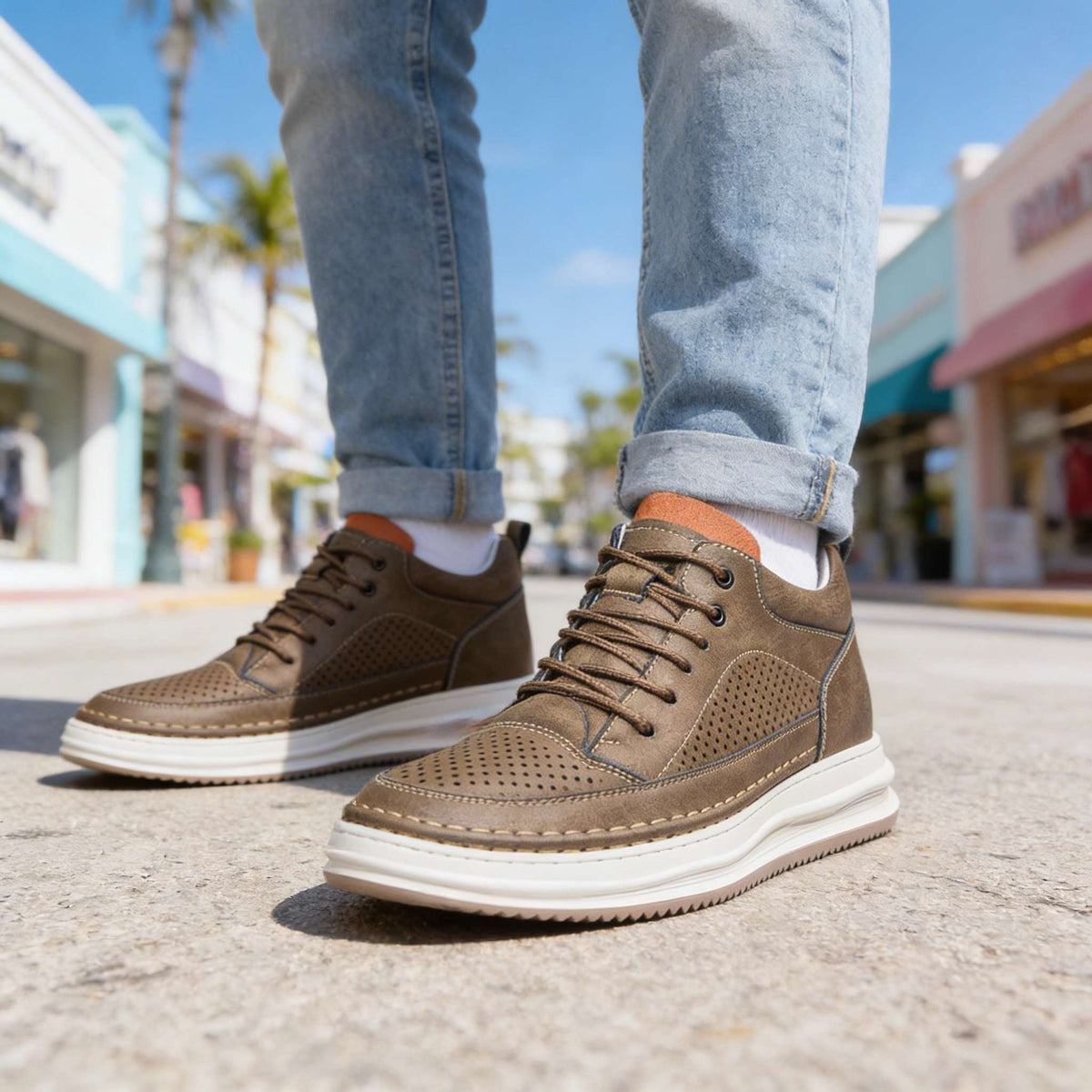 Leren sneakers Rex Breeze