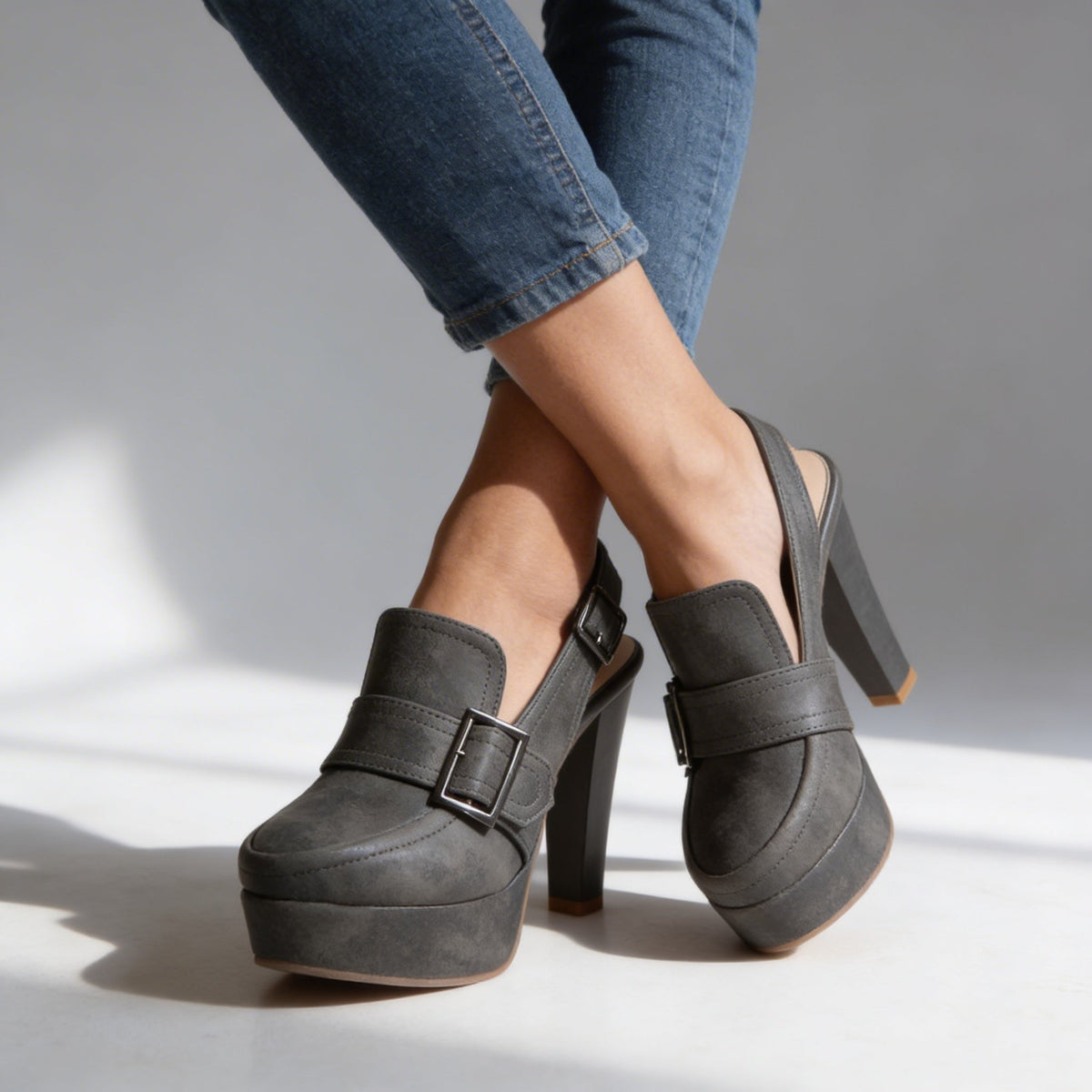 Plateauschoenen met hak Florence
