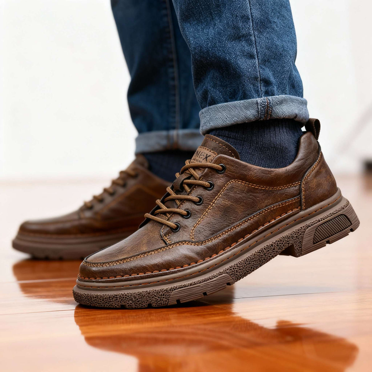 Leren sneakers Brendan
