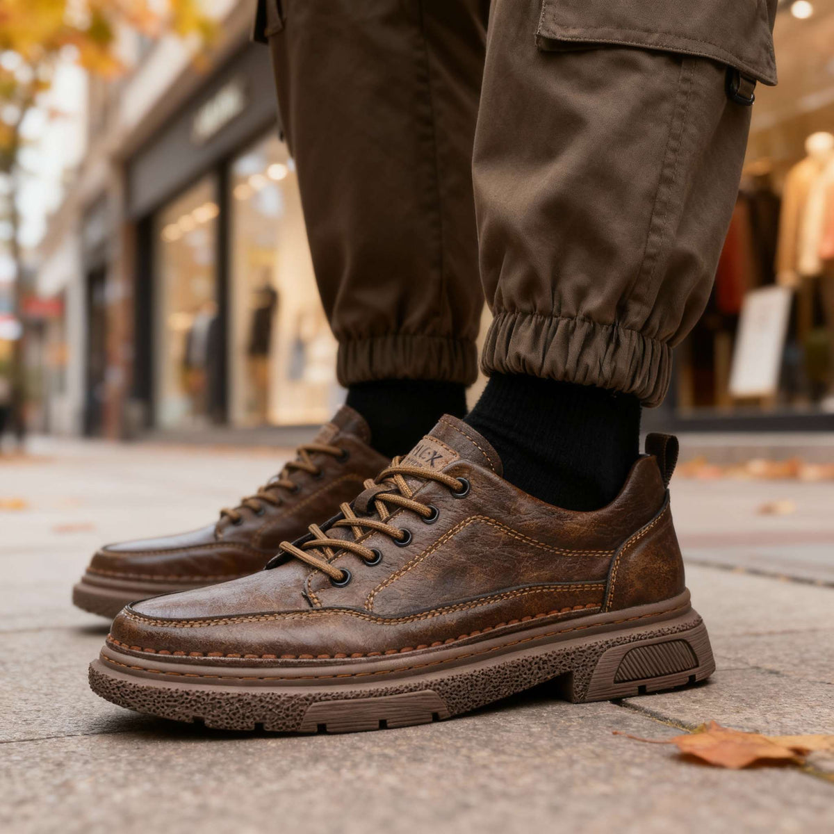 Leren sneakers Brendan