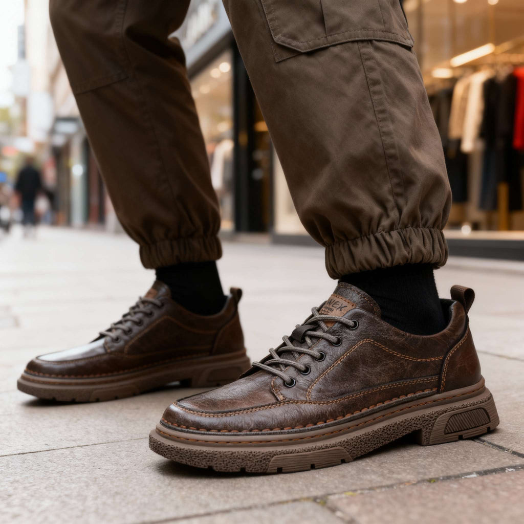Leren sneakers Brendan