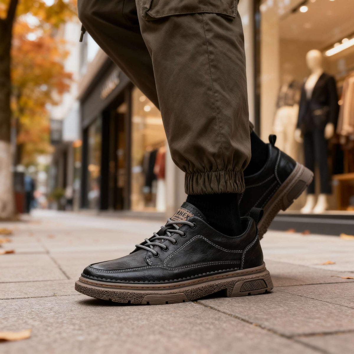 Leren sneakers Brendan