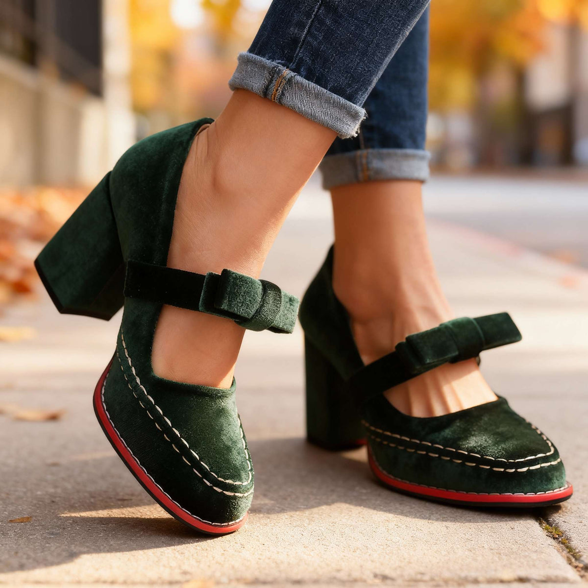 Fluwelen loafers Marlowe