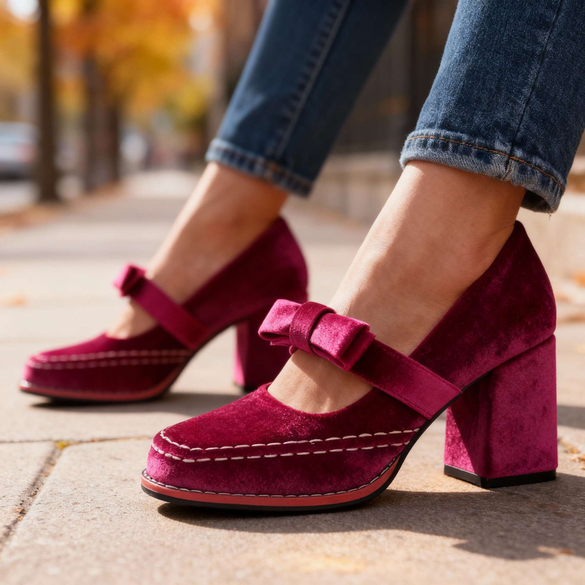 Fluwelen loafers Marlowe