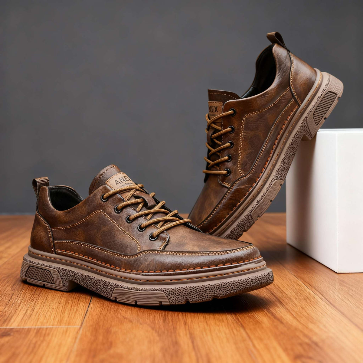 Leren sneakers Brendan