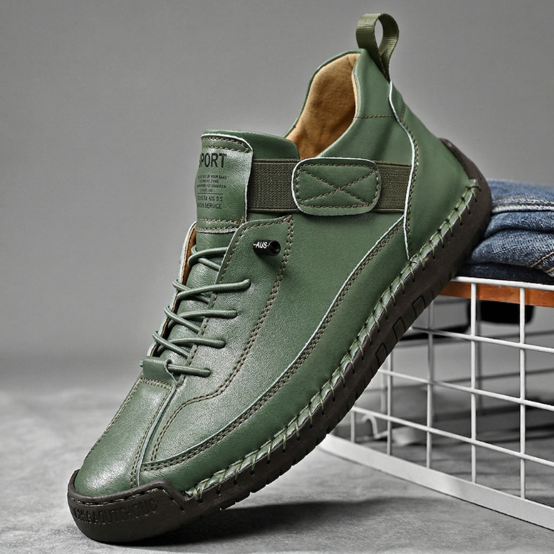 Handgemaakte leren sneakers Calder